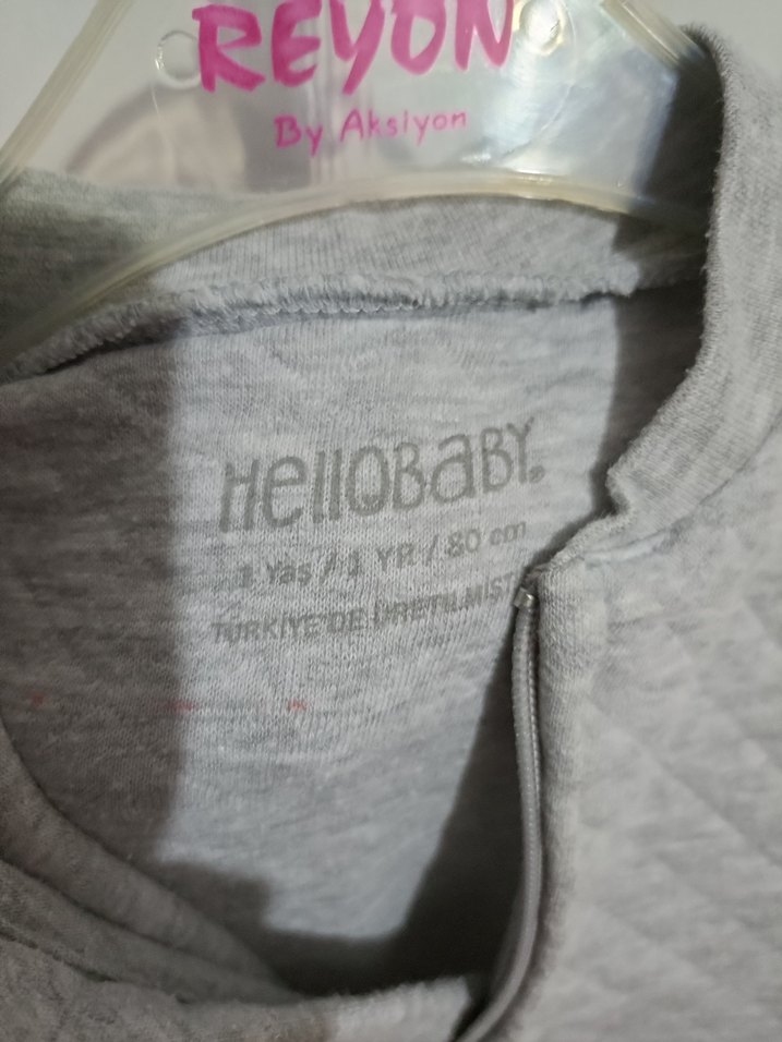 Kız Bebek Gri Örgü Tulum - Görsel 2