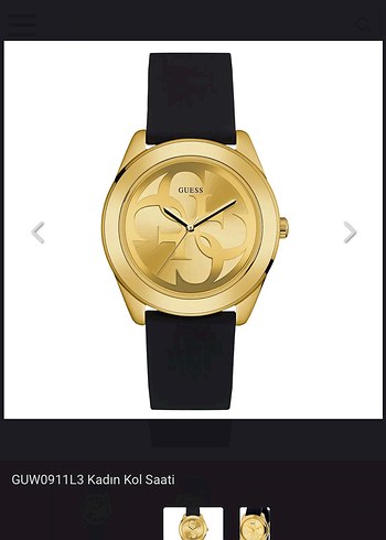  Beden altın Renk guess siyah kordon gold altın kadın kol saati