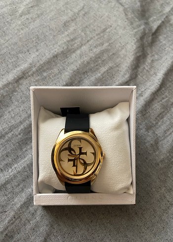 guess siyah kordon gold altın kadın kol saati