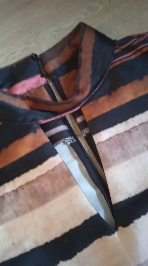 Kahverengi Bohem Pilili midi Elbise - Görsel 2