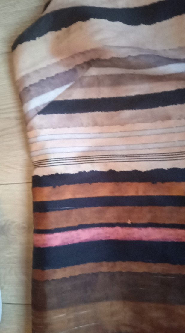 Kahverengi Bohem Pilili midi Elbise - Görsel 3