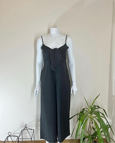 Mango model kuşaklı tulum