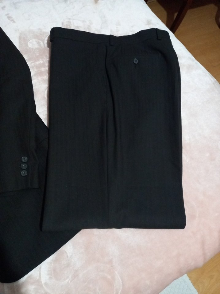 Erkek Siyah Düğmeli Slim Takım Elbise Ceketi - Görsel 2