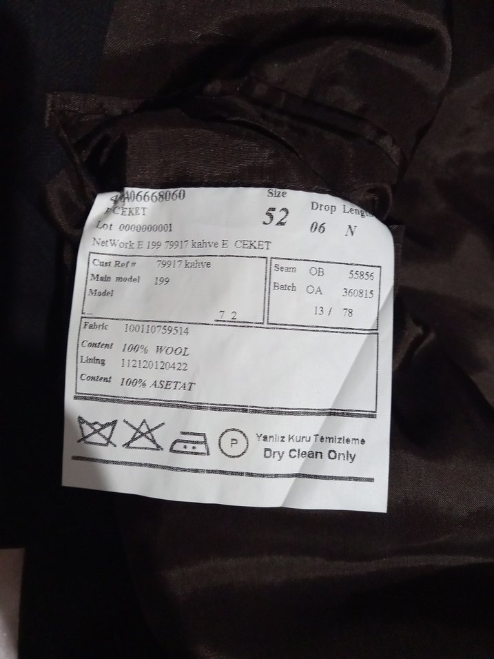 Erkek Siyah Düğmeli Slim Takım Elbise Ceketi - Görsel 4