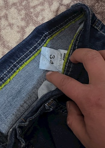 Erkek Lacivert Kot Pantolon - Görsel 2