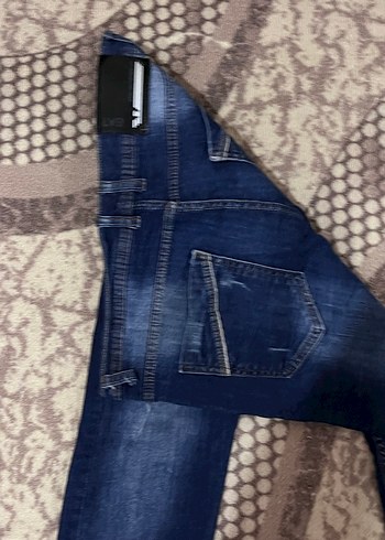 Erkek Lacivert Kot Pantolon - Görsel 3