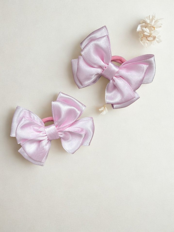 Pembe 2li fiyonk lastik toka - Görsel 2