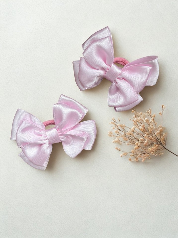 Pembe 2li fiyonk lastik toka - Görsel 3