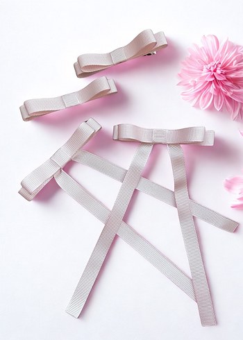 Pembe Kurdeleli Çocuk Toka Seti - Görsel 2