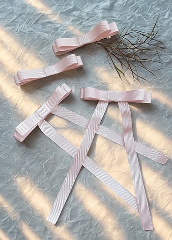 Pembe Kurdeleli Çocuk Toka Seti - Görsel 4