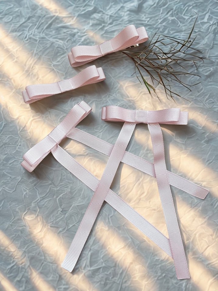 Pembe Kurdeleli Çocuk Toka Seti - Görsel 4