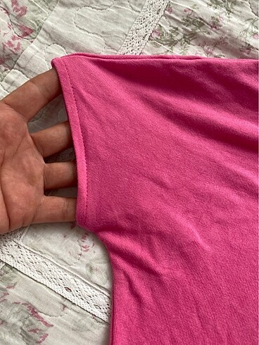 s Beden Zara pembe crop tshirt