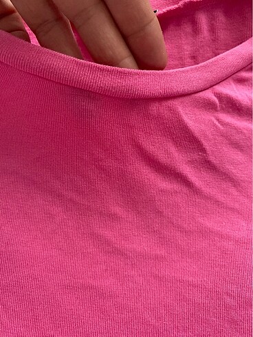 Zara Zara pembe crop tshirt