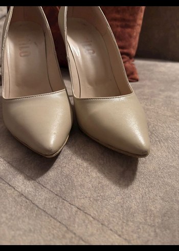 36 Beden Bej Stiletto Topuklu Kadın Ayakkabı