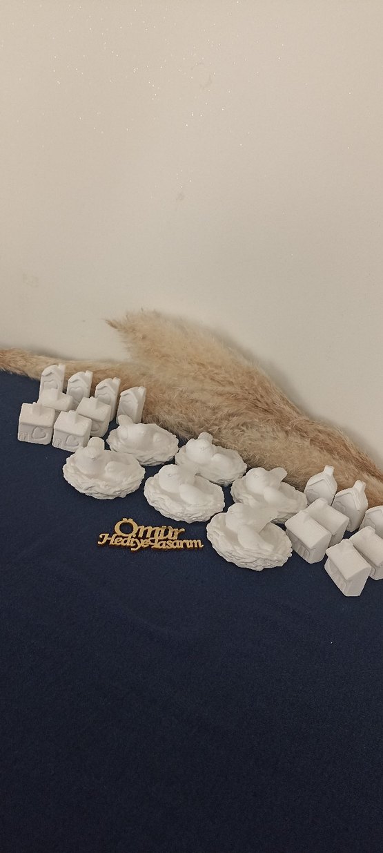 dekoratif mini evler, dekoratif kuş yuvası - Görsel 3