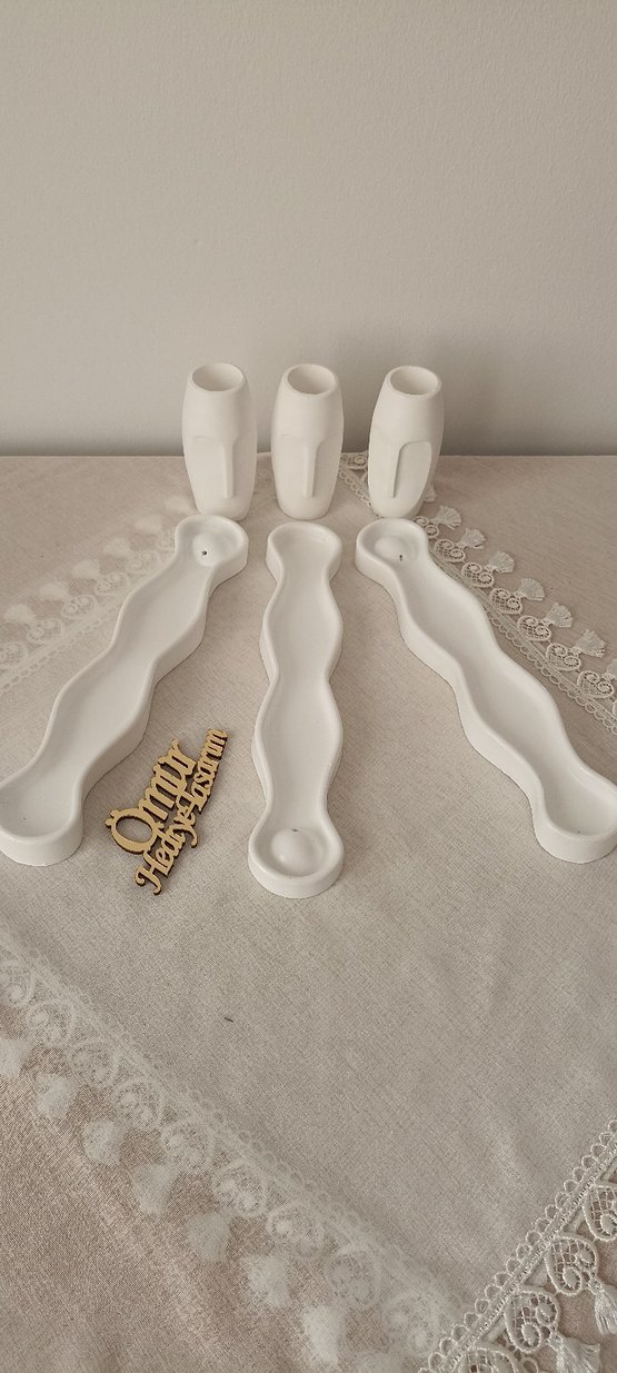 Beyaz Dalgalı çubuk tütsülük ve otantik çubukluk - Görsel 2