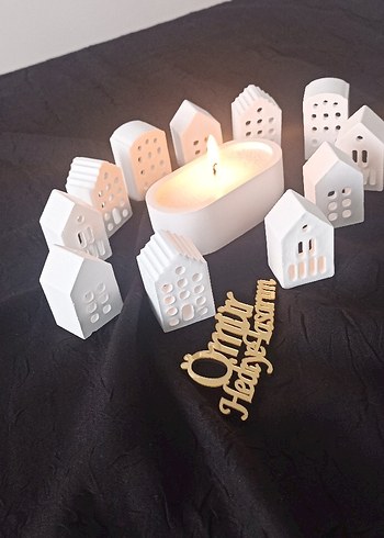 minyatür dörtlü ev ve Mumluk - Görsel 4