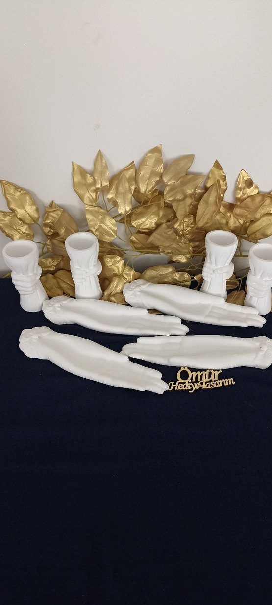 Beyaz el tütsü ve tütsülük set - Görsel 4