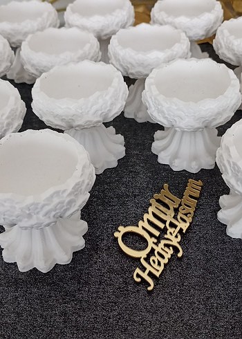 Dekoratif kahve Yanı sunumluk - Görsel 5