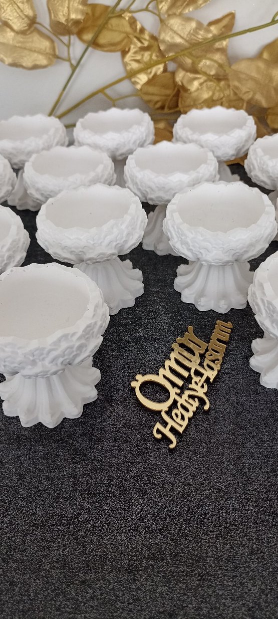 Dekoratif kahve Yanı sunumluk - Görsel 5