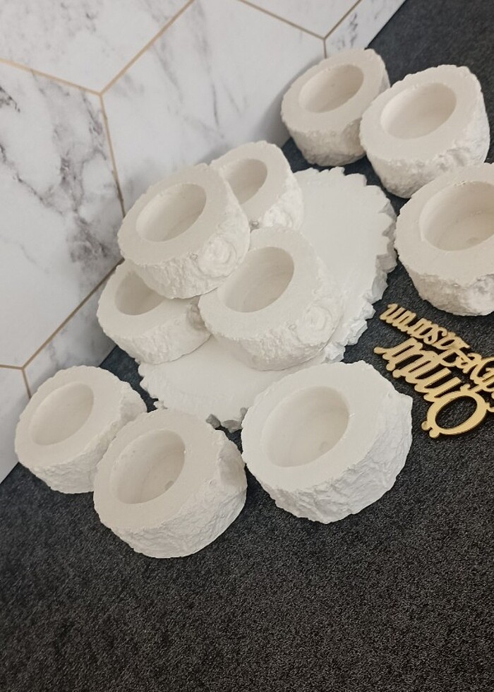 Kütük tabanlık,mumluk - Görsel 2