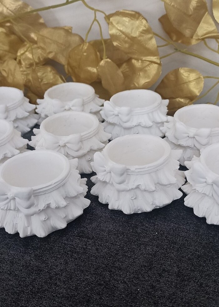 Fiyonklu sunumluk,mumluk - Görsel 2