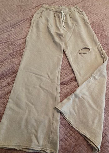 Beyaz Midi Kadın Kot Pantolon - Görsel 4