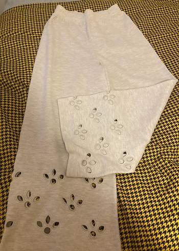 Nakışlı Bol Kesim Kadın yün triko Pantolon ( KAROL ) - Görsel 2