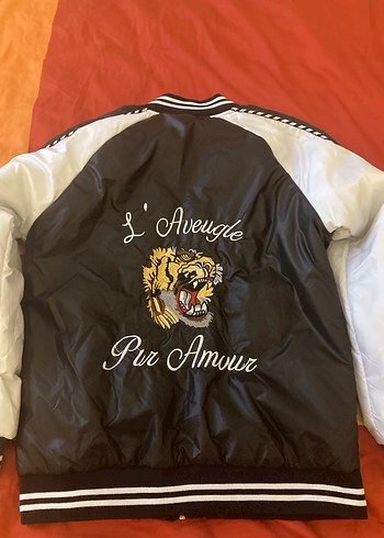 Siyah Nakışlı Kadın Spor Ceket - Görsel 3