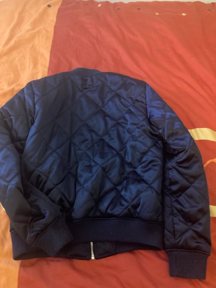 Lacivert  Kadın Fermuarlı Mont - Görsel 3