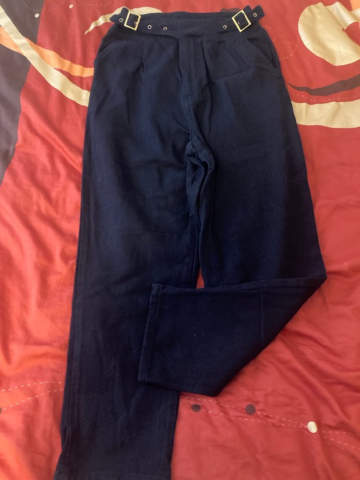 Kemer Detaylı Kadın Siyah Denim Pantolon - Görsel 3