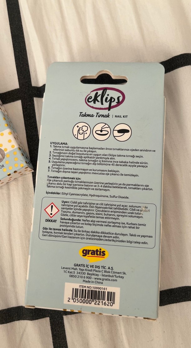 BİR KUTU FİYATIDIR Eklips Pastel Bej Takma Tırnak - Görsel 4