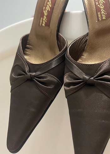 Vintage topuklu terlik - Görsel 2