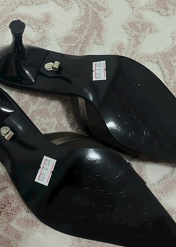 Vintage topuklu terlik - Görsel 4