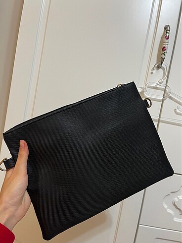 Beden siyah Renk Clutch pariltili canta