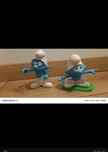 Pastel Mavi Şirinler Figürleri