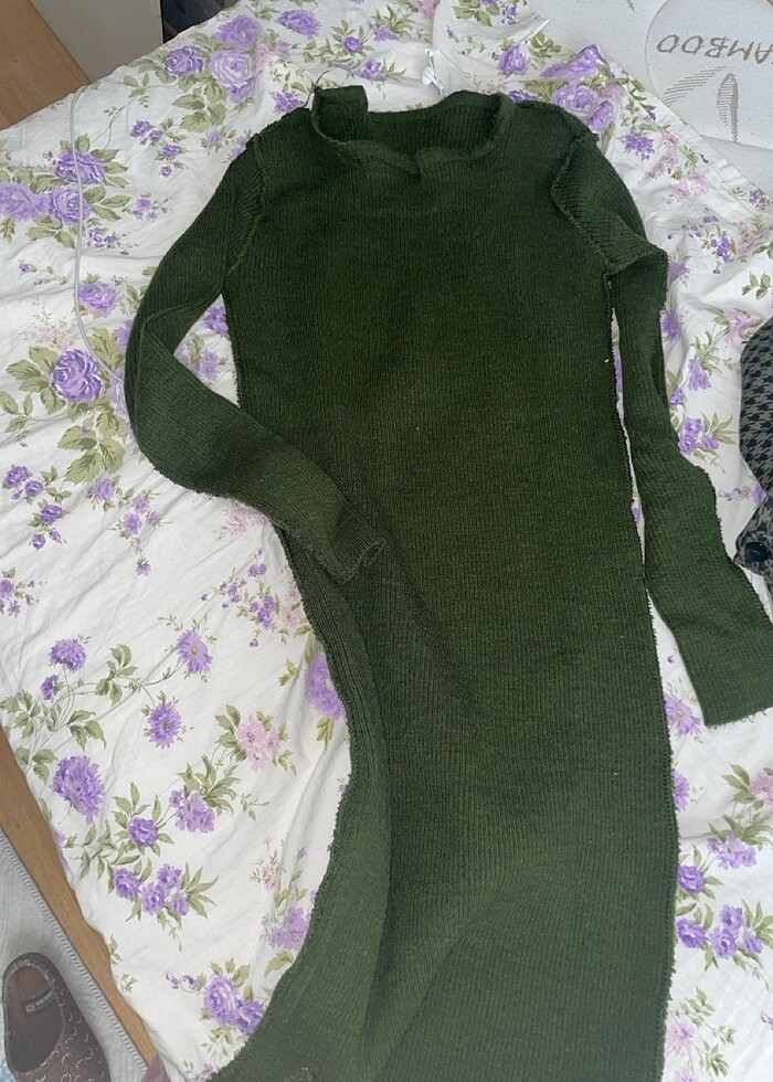 Midi triko elbise - Görsel 2