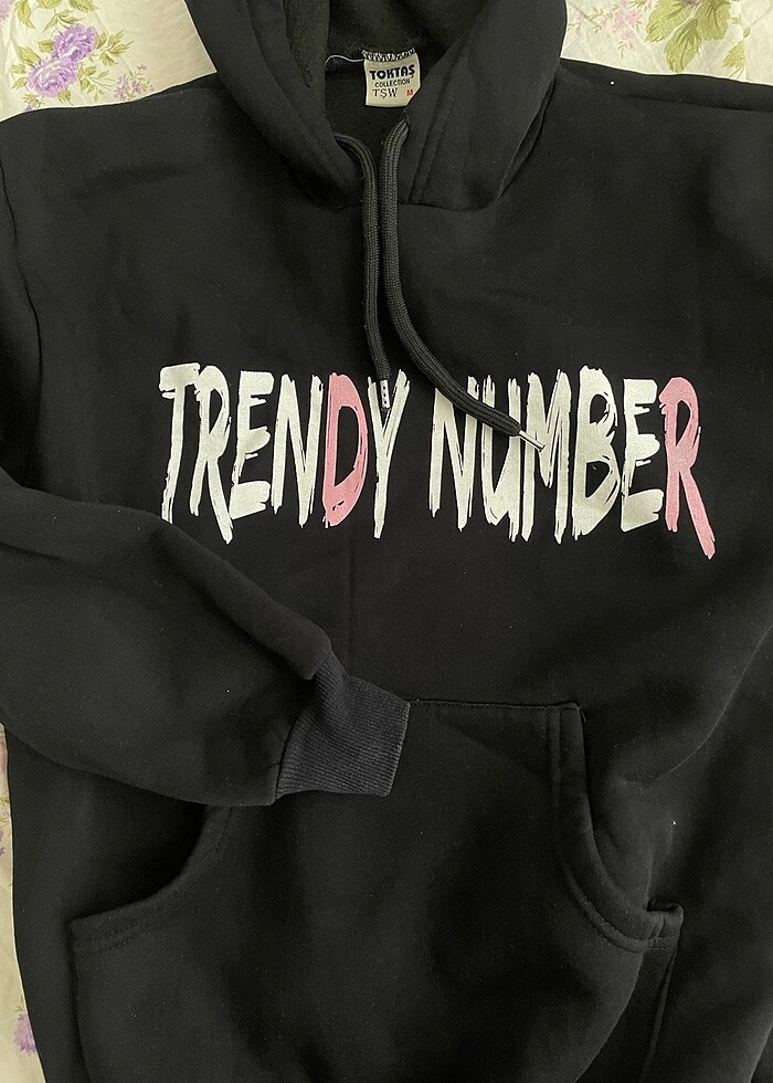 Kapşonlu yünlü sweat - Görsel 3