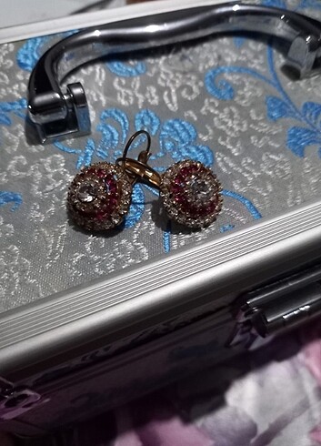 Taşlı küpe  - Görsel 2