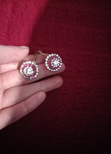 Taşlı küpe  - Görsel 3