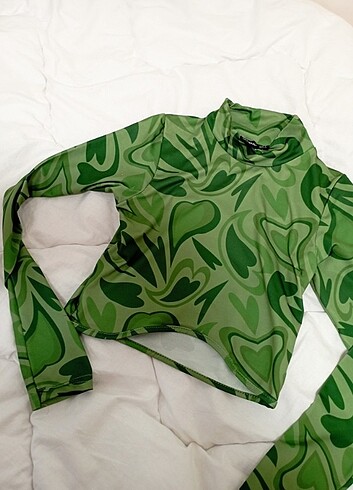 s Beden yeşil Renk Bluz tertemiz