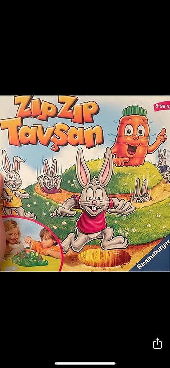 Beden Zıp zıp tavşan Ravensburger kutu oyunu