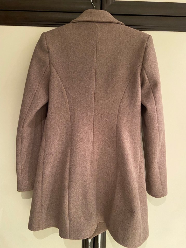 Düğmeli Kahverengi Kadın Midi Kaban - Görsel 3