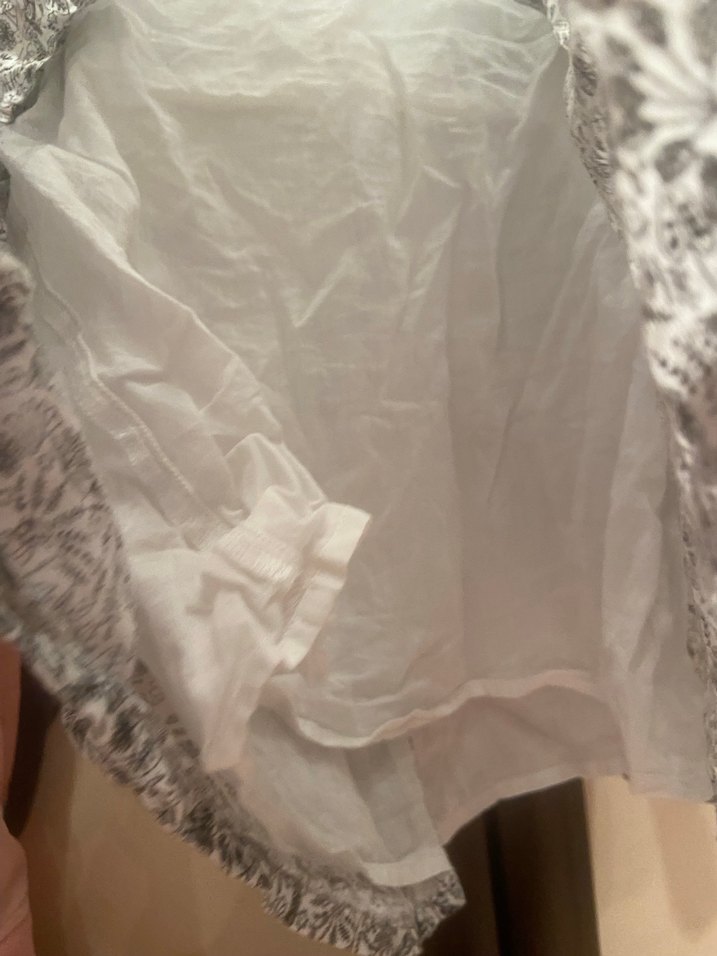 Gri Desenli Bol Kesim Hamile Bluzu - Görsel 4