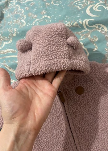 Kahverengi Kürklü Bebek Kız Tulumu - Görsel 3