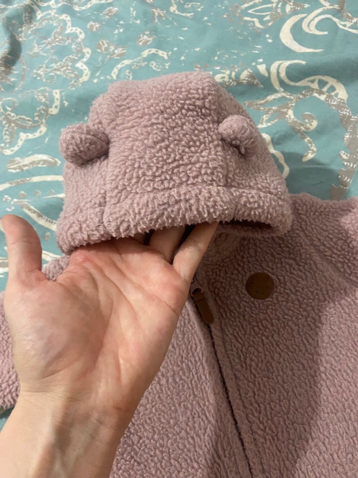 Kahverengi Kürklü Bebek Kız Tulumu - Görsel 3