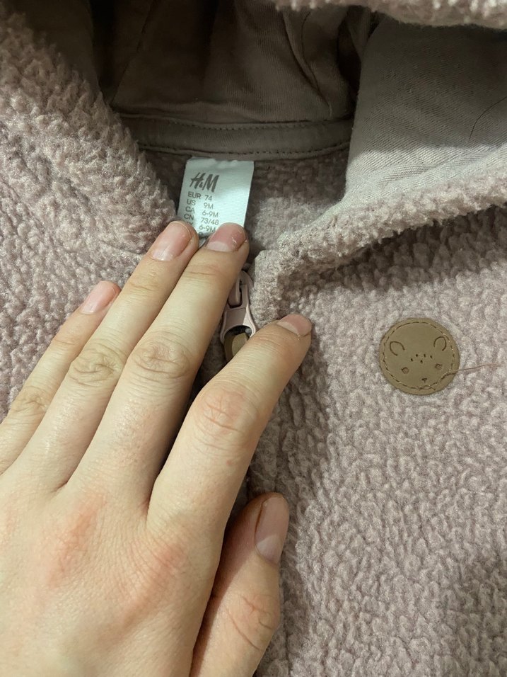 Kahverengi Kürklü Bebek Kız Tulumu - Görsel 2