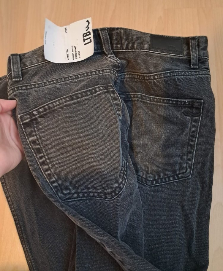 Gri Normal Kesim Kadın Denim Pantolon - Görsel 3
