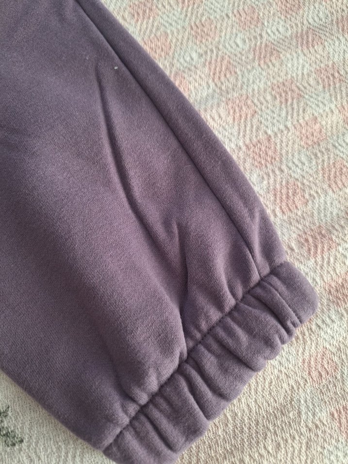 Lila Rahat Kesim Kadın Eşofman Altı - Görsel 4