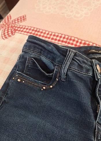 Kadın Lacivert ispanyol paça pantolon - Görsel 6